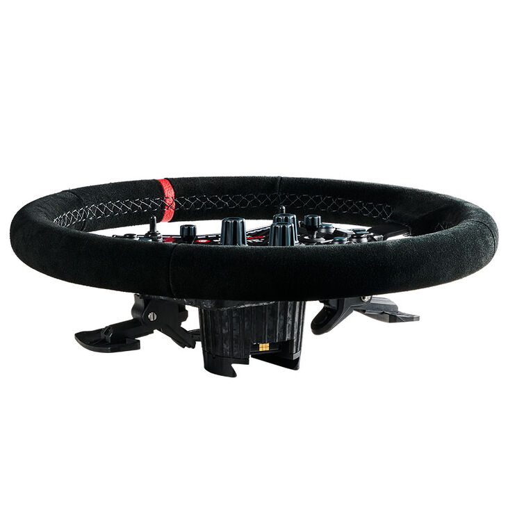 Asetek SimSports GT Rim – 340 mm Schwarzer Suede-Lenkradkranz image number 3