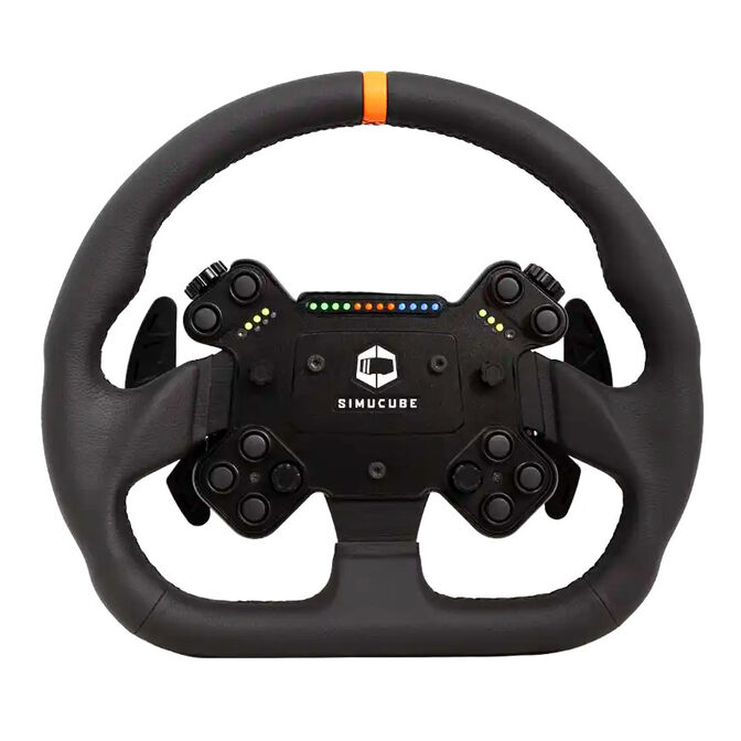 Simucube Valo GT-23 SC3 Simracing Steering Wheel, 320 mm Diameter, GT Design, SC3 Quick Release - Black, Leather image number 0