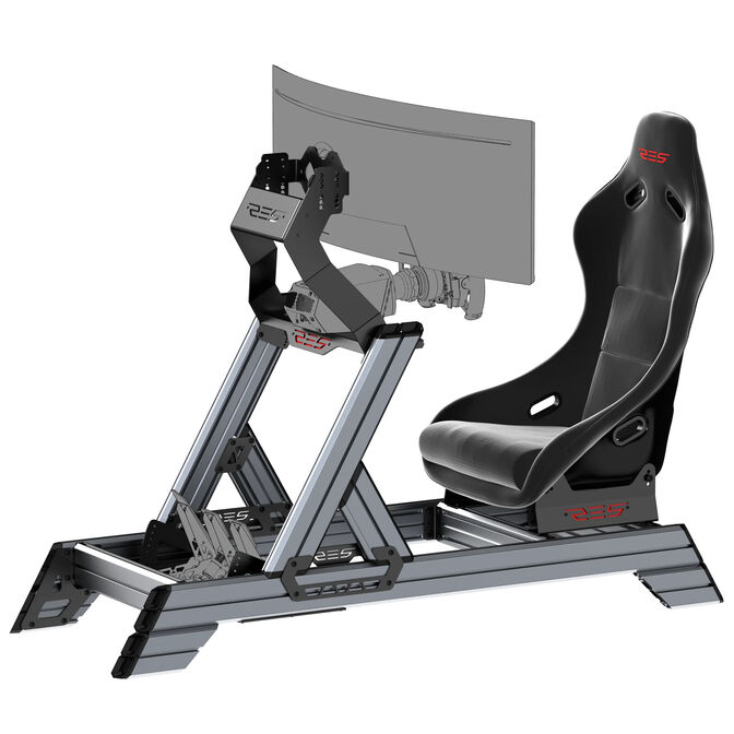 RES-TECH Smart Cockpit GT Seat Bundle Schwarz image number 2