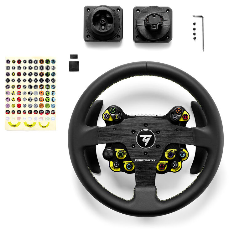 Thrustmaster EVO Racing 32R Lederlenkrad – Schwarz image number 4