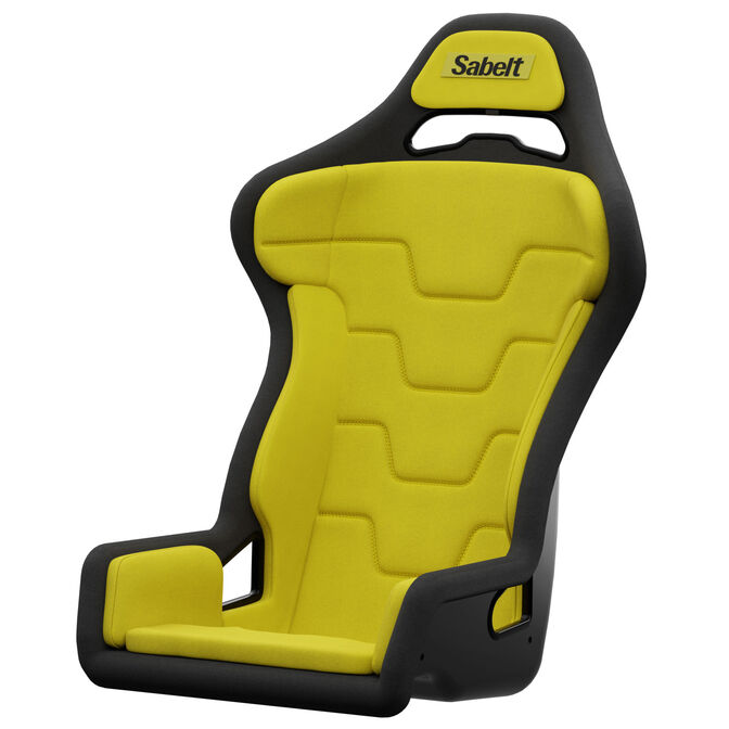 Sabelt SRS-1 Simracing Seat, Fibreglass Shell, Padded - Racing Yellow image number 0