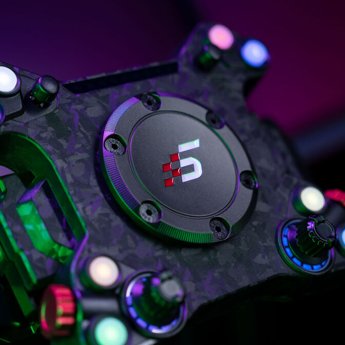 Simagic Neo X RGB Wheel Hub &ndash; Black Carbon Finish image number 7