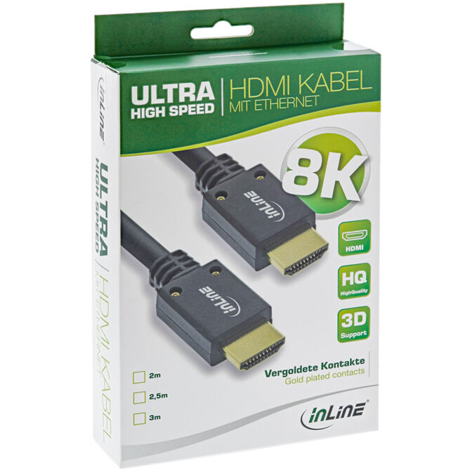 InLine HDMI-Kabel 8K/4K Ultra High Speed 3m image number 1