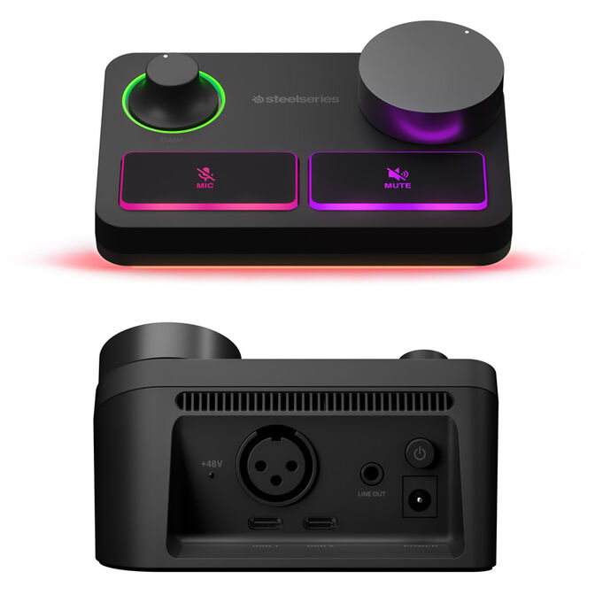 SteelSeries Alias Pro Streaming-Mikrofon Mixer image number 7