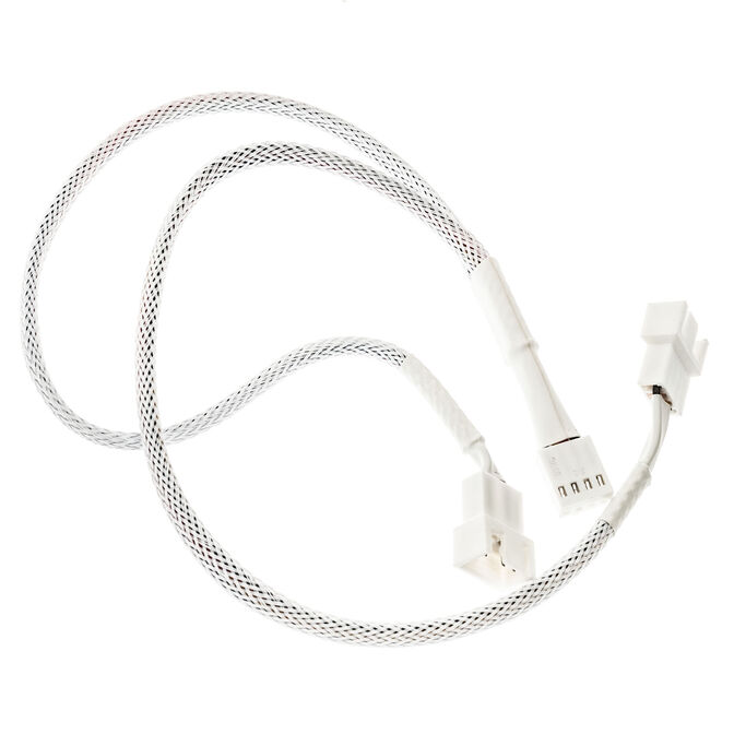 Kolink 1:2 PWM Fan Splitter Cable 35cm braided white image number 1