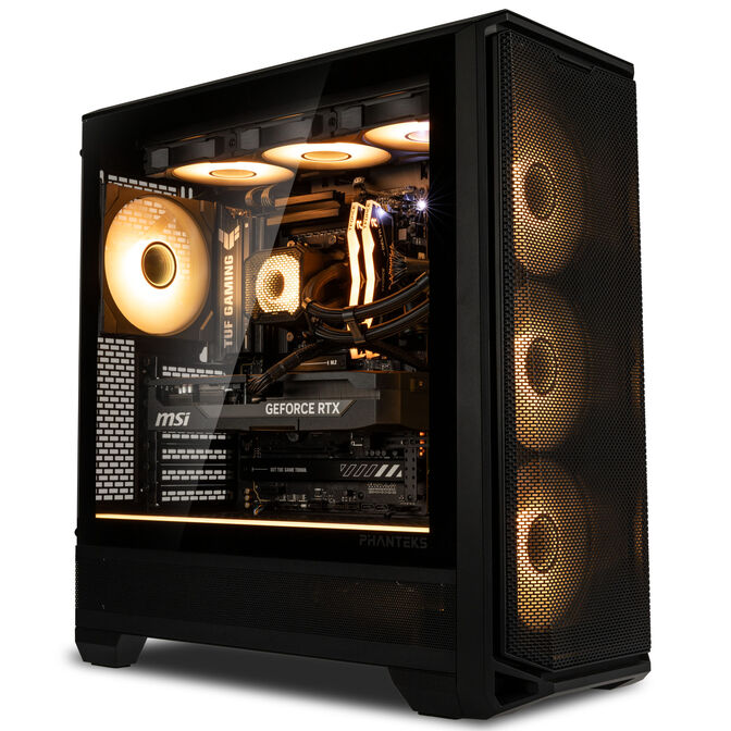 KingForge Gaming-PC Platin, AMD Ryzen 7 7800X3D, RTX 5070 Ti, Phanteks Eclipse G400A, without Windows image number 0