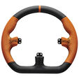 Asetek SimSports GT Rim &ndash; Geschlossenes D-Leder Orange image number null