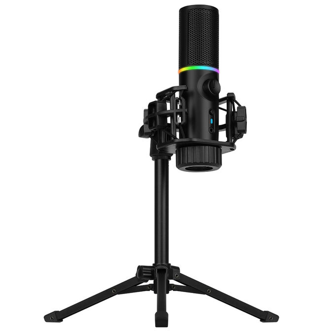 Streamplify Mic RGB USB-Mikrofon Schwarz Tripod image number 1