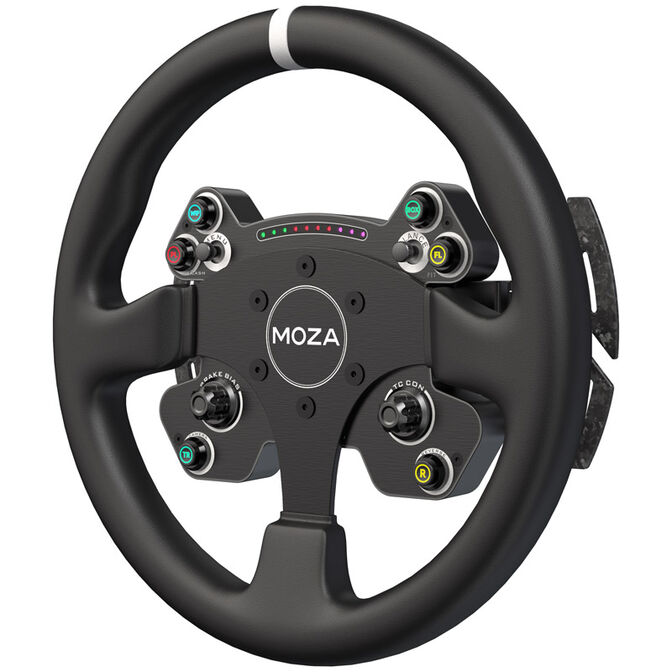 RES-TECH GT Cockpit SimRacing Rig Shiny White MOZA Bundle image number 6