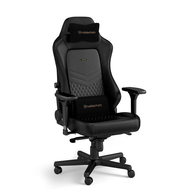 noblechairs HERO Real Leather Gaming Chair Black image number 0