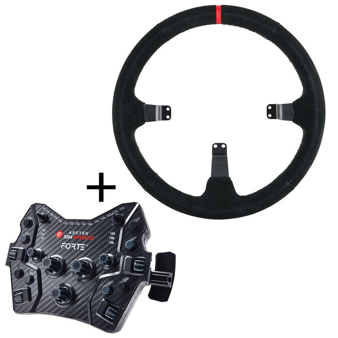 Asetek SimSports Forte GT Button Box &ndash; Black Edition image number 0