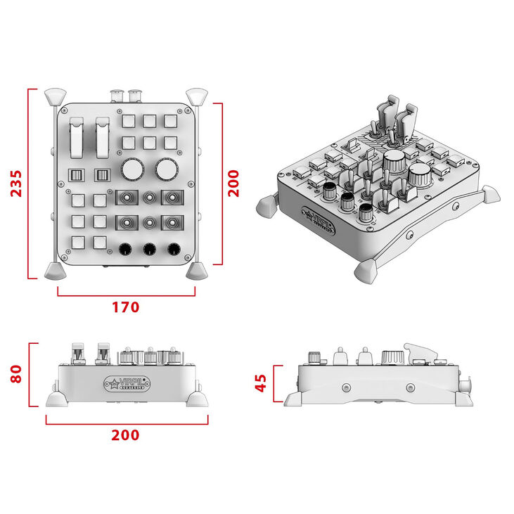 Virpil Controls Universal Control Panel 1 RGB – Bedienpanel image number 4