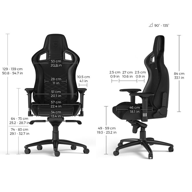 noblechairs EPIC Gaming Chair Black image number 5
