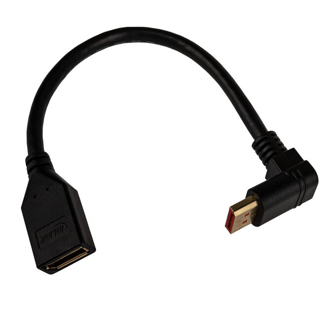 InLine DisplayPort Adapterkabel 8K/4K gewinkelt 0,15 m image number 1
