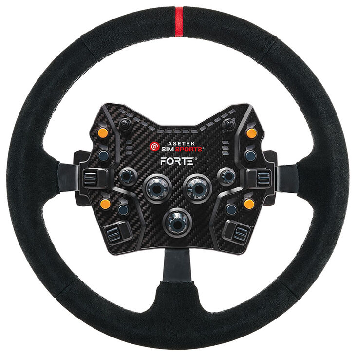 Asetek SimSports GT Rim – 340 mm Schwarzer Suede-Lenkradkranz image number 6