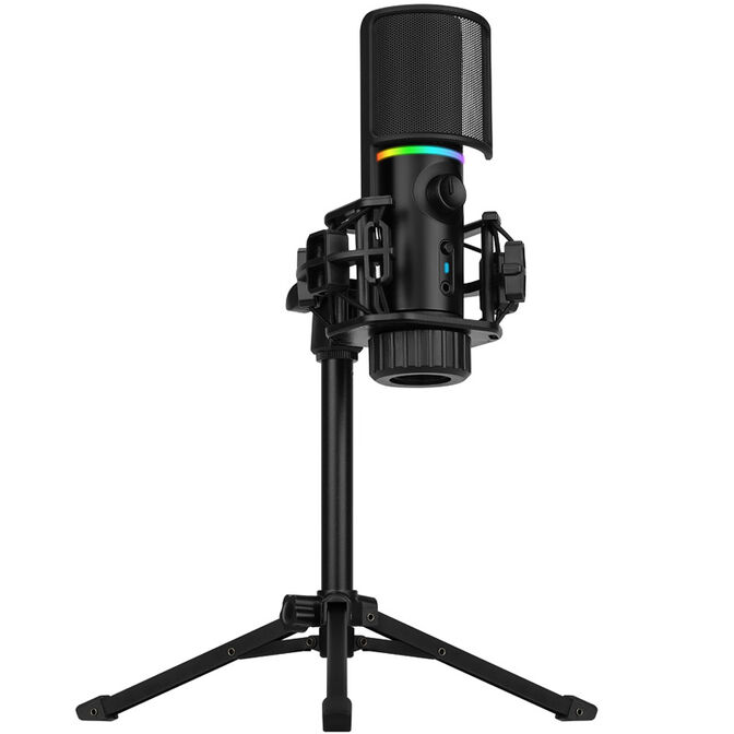Streamplify Mic RGB USB-Mikrofon Schwarz Tripod image number 0