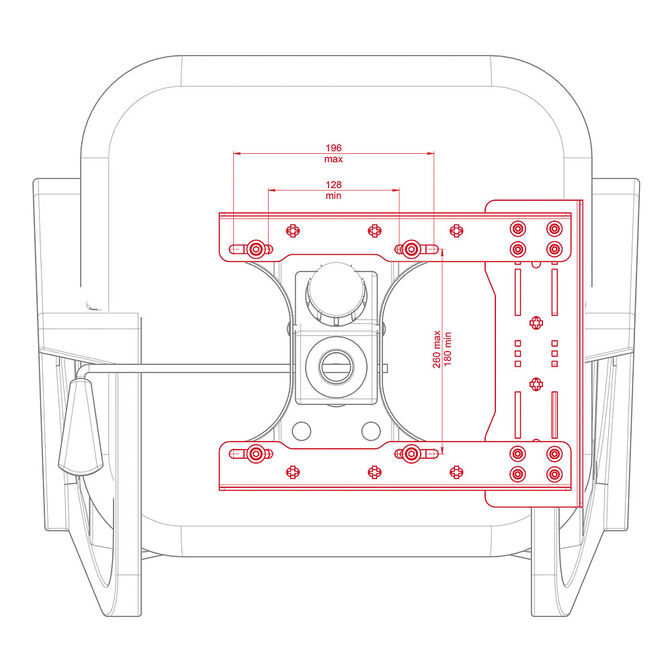 Virpil Controls Chair Mount Collective Base Adapter Black image number 3