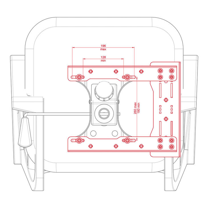 Virpil Controls Chair Mount Collective Base Adapter Black image number 3