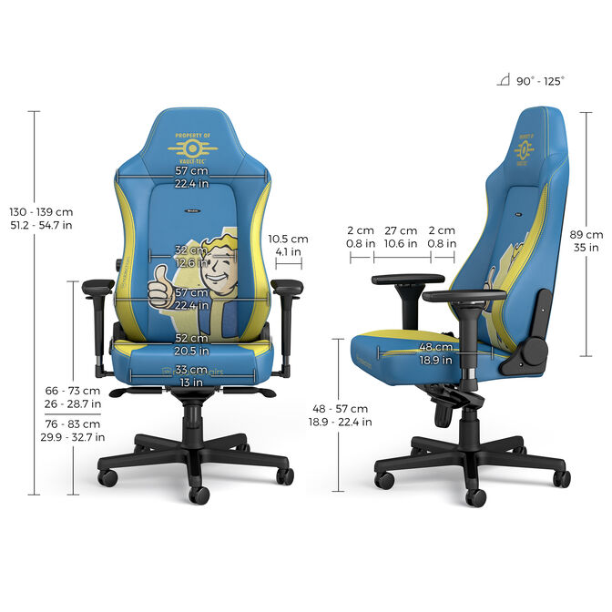 noblechairs HERO Gaming Chair Fallout Vault-Tec Edition image number 5