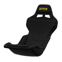 Sabelt SRP-1 Simracing Seat, Fibreglass Shell, Formula Design, Padded - Deep Black