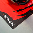 Simagic Teppich Schwarz-Rot &ndash; SimRacing Bodenmatte image number null