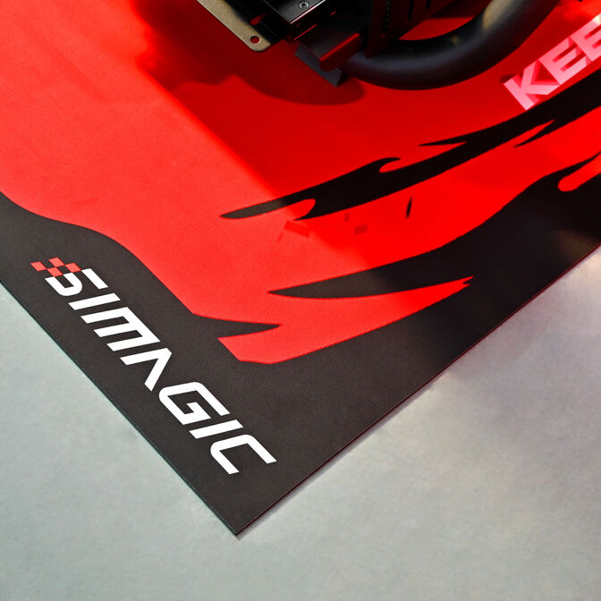 Simagic Teppich Schwarz-Rot &ndash; SimRacing Bodenmatte image number 5