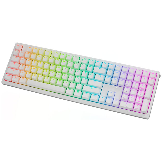 Ducky Zero 6108 Pure White Wireless Keyboard image number 2
