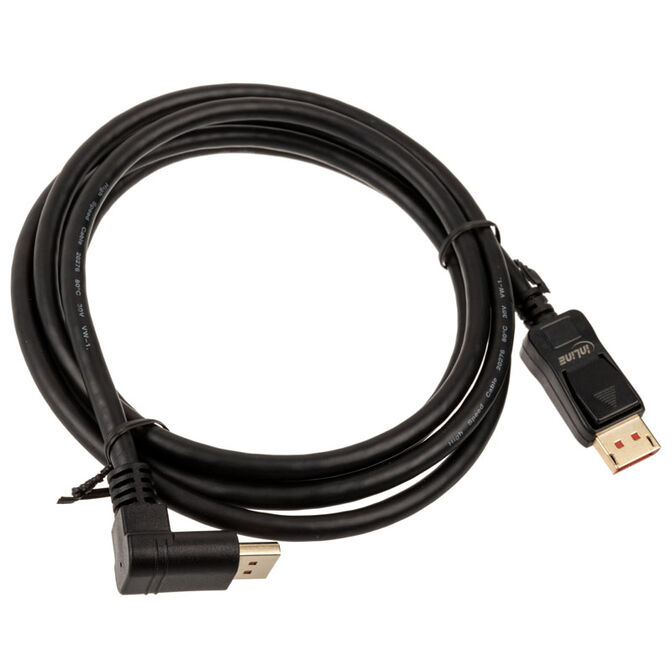 InLine 8K UHD DisplayPort-Kabel abgewinkelt 2m image number 1