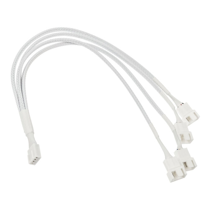Kolink 1:4 PWM Fan Splitter Kabel 35cm Geflochten Wei&szlig; image number 1