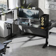 ThunderX3 LAB X Gaming Desk Height Adjustable Black image number null