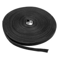 LABEL THE CABLE Pro Roll Dual Velcro Tape Roll 25m Black