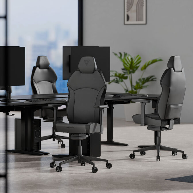 ThunderX3 Solo 360 Ergonomic Gaming Chair Modern Black image number 9