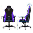 Nitro Concepts S300 Gaming Chair Nebula Purple image number null