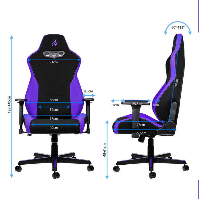 Nitro Concepts S300 Gaming Chair Nebula Purple image number 1