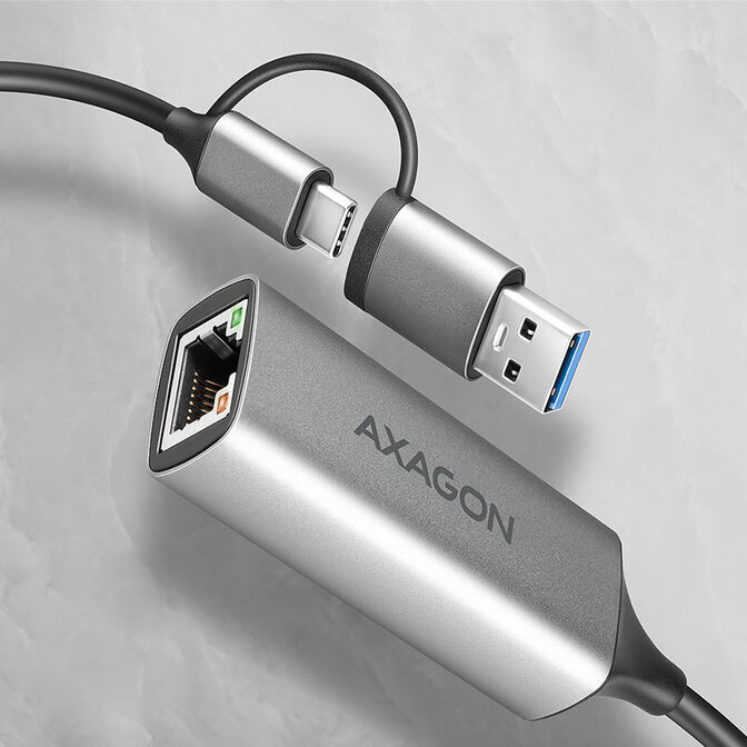 Axagon ADE-TXCA Gigabit Ethernet Adapter USB-C image number 1