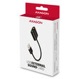Axagon ADA-12 USB 2.0 Stereo Audio Adapter 15 cm image number null