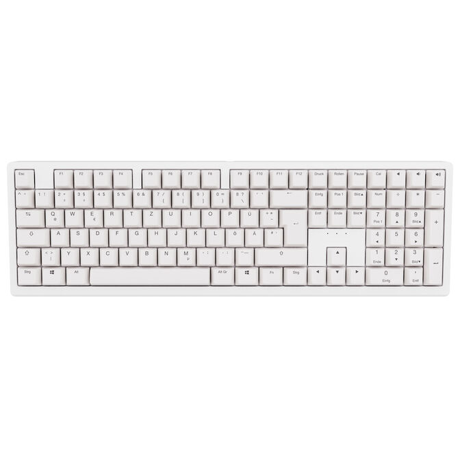 Ducky Zero 6108 Pure White Wireless Keyboard image number 3