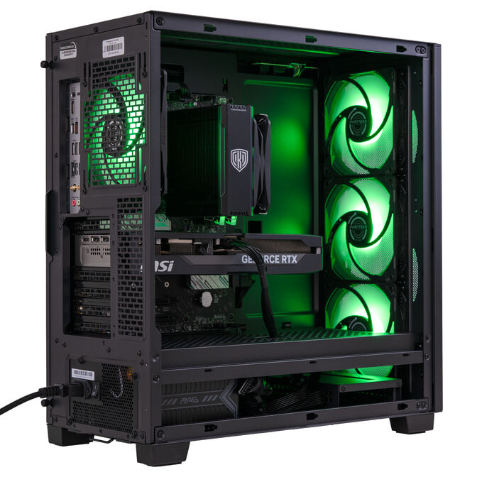 King Mod Systems Mach 5 Gr&uuml;n, AMD Ryzen 5 7500X3D, RTX 5070 Ti, without Windows image number 8