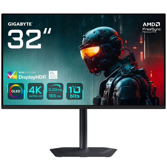 Gigabyte MO32U 31,5 Zoll OLED 4K UHD Gaming-Monitor image number 0