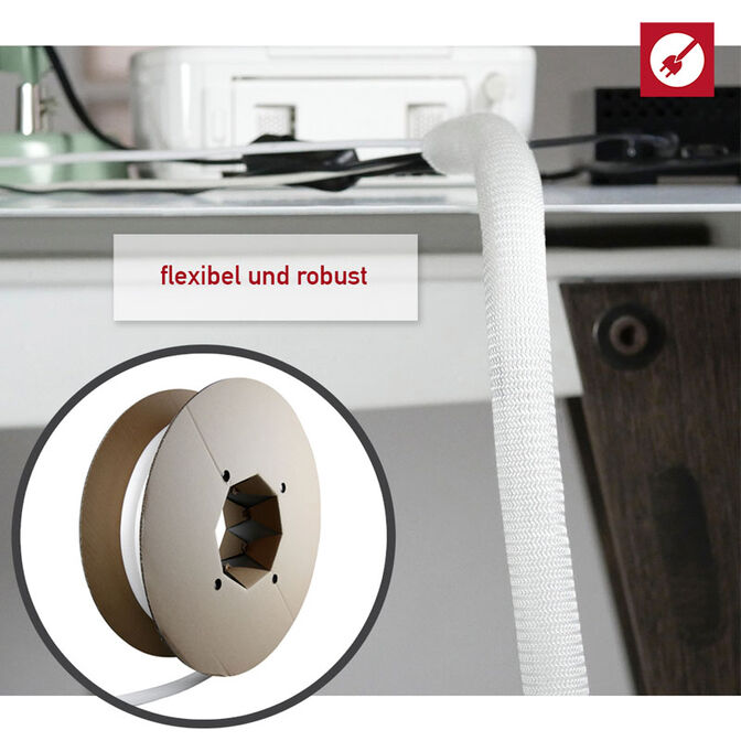 LABEL THE CABLE PRO Cable Sleeve 25m Wei&szlig; image number 3