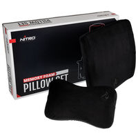 Nitro Concepts Memory Foam Cushion Set Black/Black