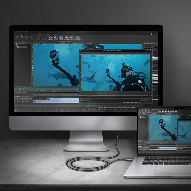 Axagon RVC-HI2MC USB-C auf HDMI Adapter 4K60 image number 1