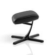 noblechairs Footrest 2 PU Black Fu&szlig;st&uuml;tze image number null