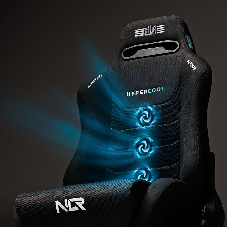 Next Level Racing ERS3 Hypercool SimRacing-Sitz – Schwarz image number 1