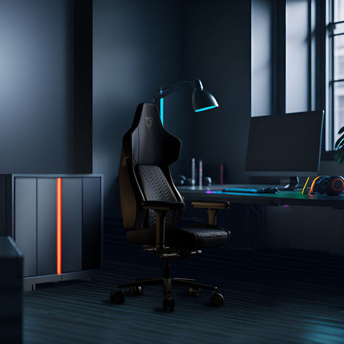 ThunderX3 Core Racer Ergonomic Gaming Chair Black image number 8