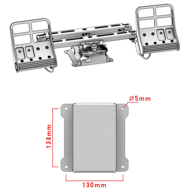 Virpil Controls R1 Falcon Pedale FlightSim image number 5