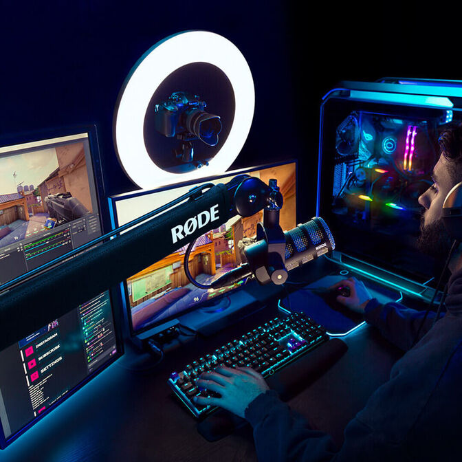 R&Oslash;DE PSA1 Broadcast Boom Arm Stand image number 3